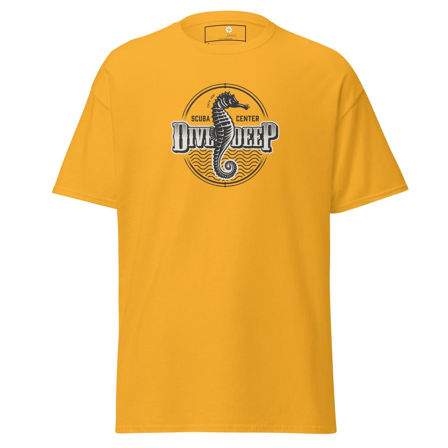 Unisex classic t-shirt - SEALIFE SEA HORSE DIVE DEEP - REGULAR - Gold / S