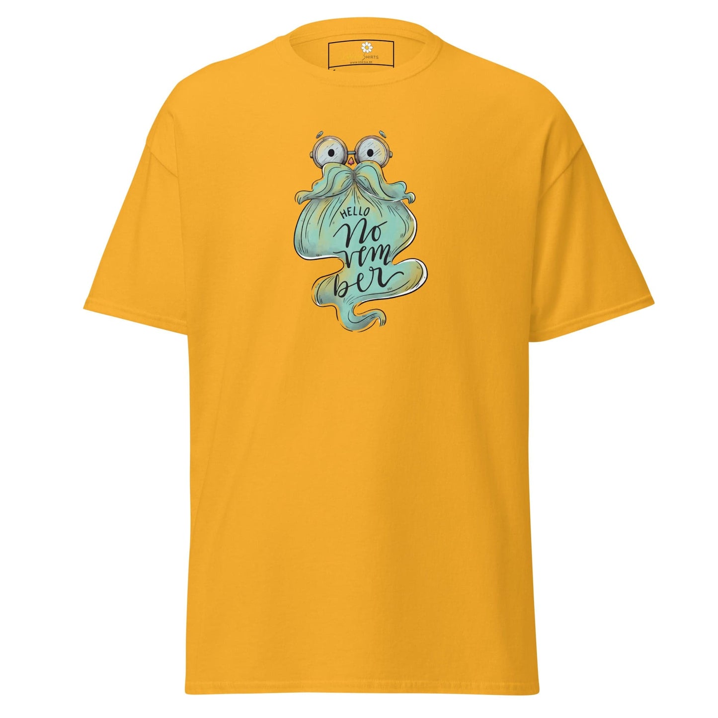 Unisex classic t-shirt - FUN HELLO NOVEMBER - REGULAR - Gold / S