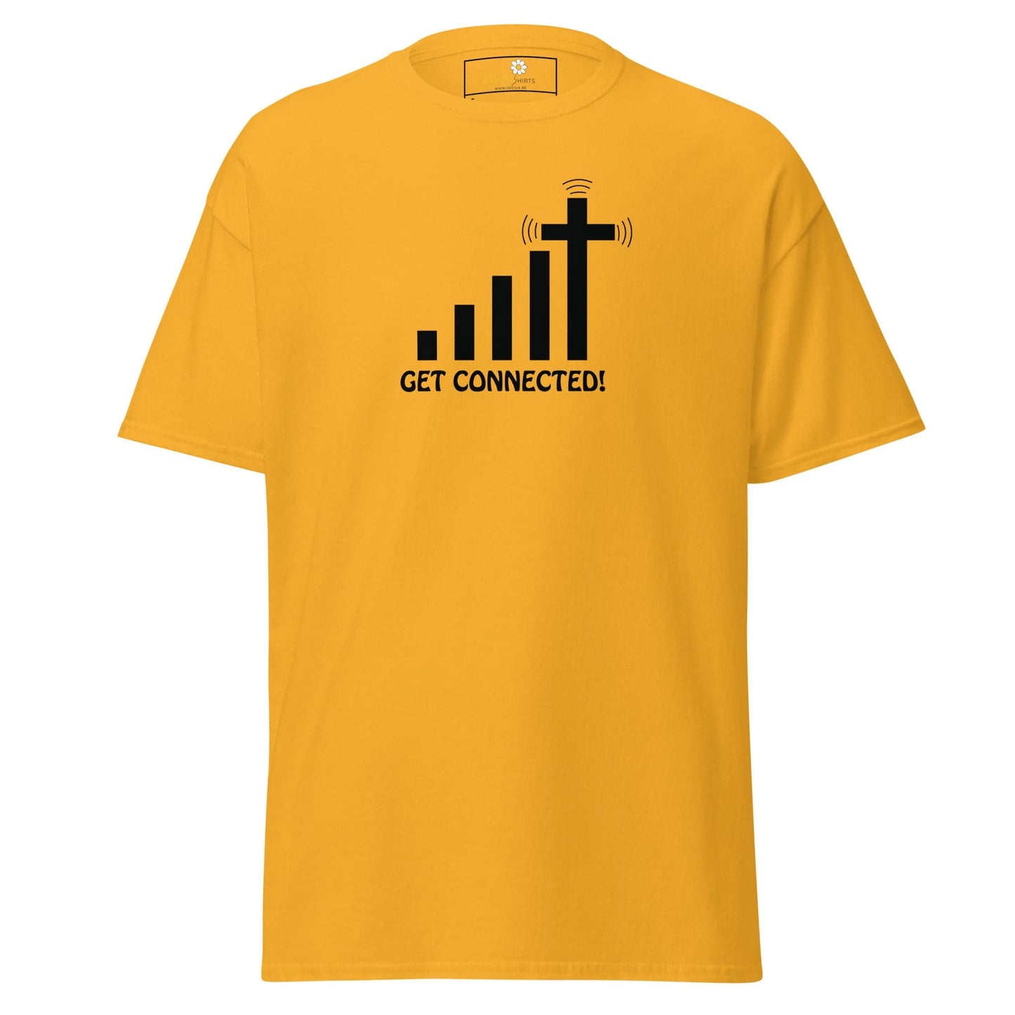 Unisex classic t-shirt - SPIRITUAL GET CONNECTED - REGULAR - Gold / S