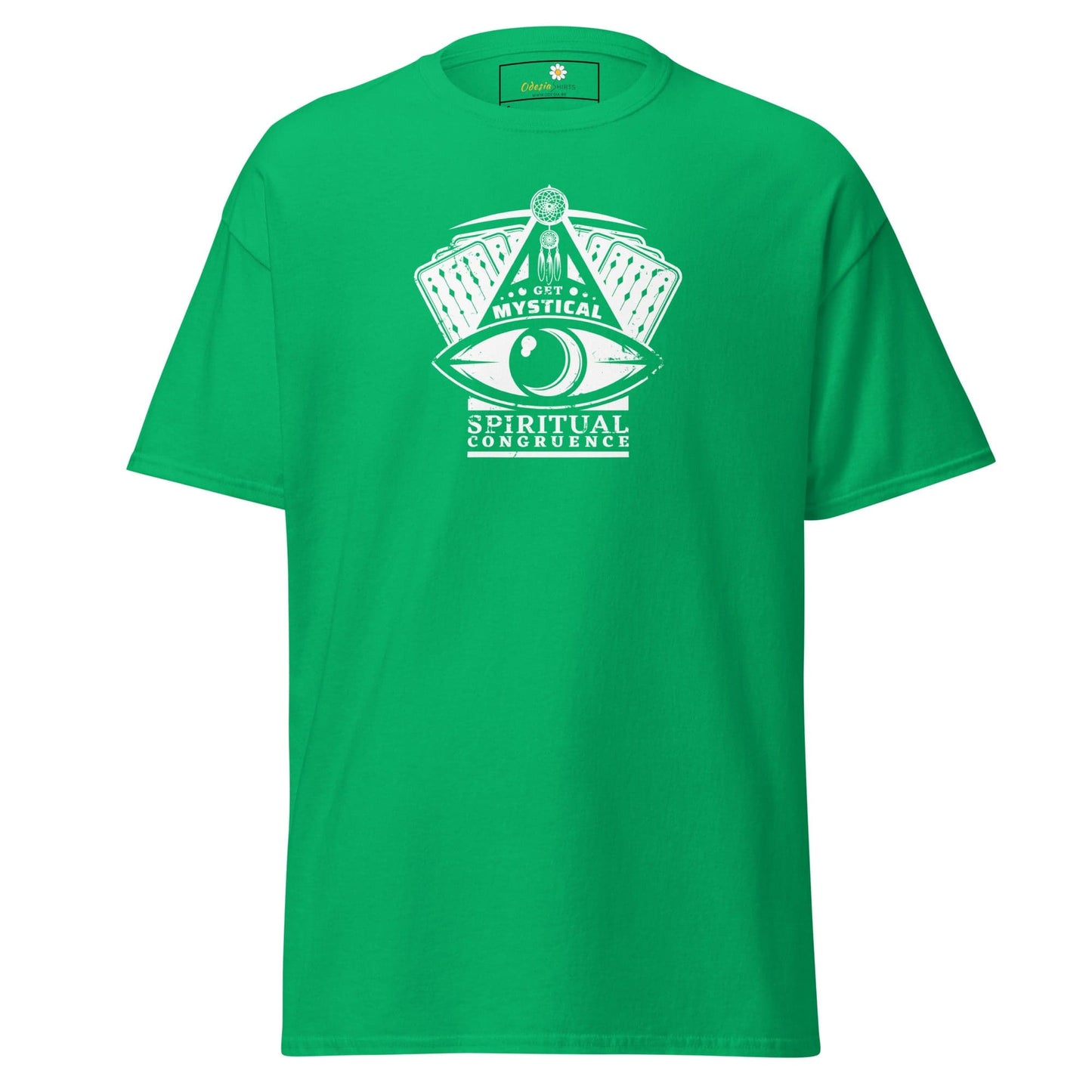 Unisex classic t-shirt - MYSTIC CARDS EYE - REGULAR - Irish Green / S
