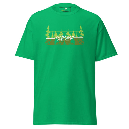 Unisex classic t-shirt - ADVENTURE EXPLORE TREES- REGULAR - Irish Green / S