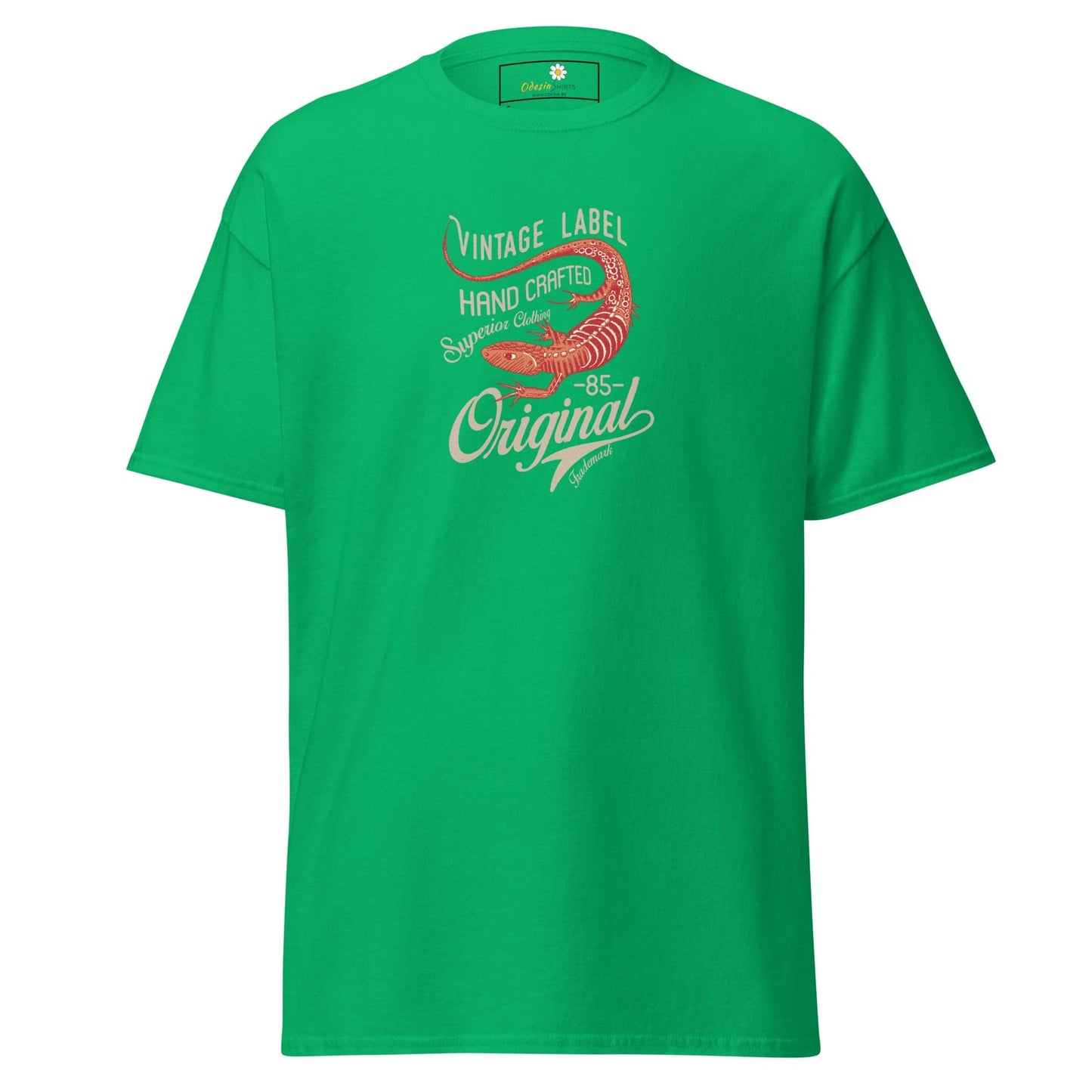Unisex classic t-shirt - VINTAGE LIZARD - REGULAR - Irish Green / S