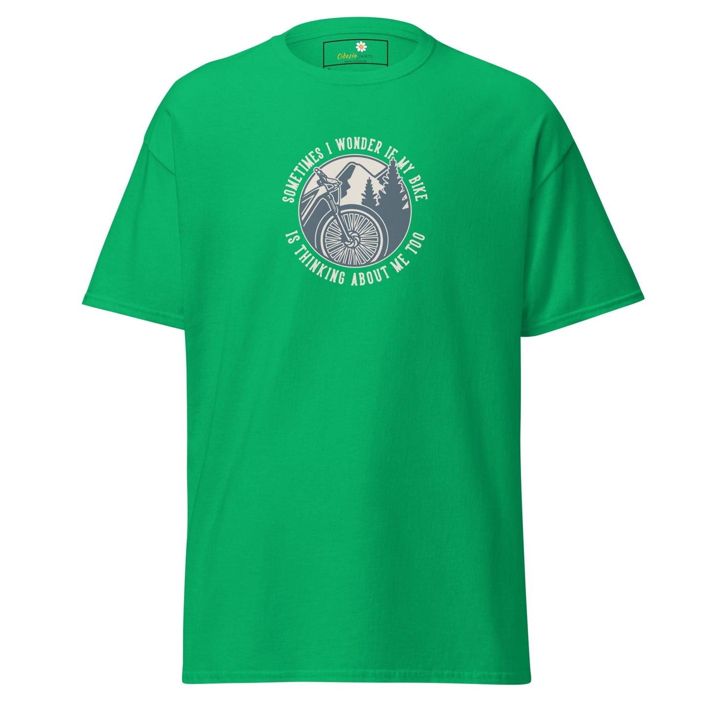Unisex classic t-shirt - ADVENTURE SPORT CIRCLE BIKE WONDERING - REGULAR - Irish Green / S