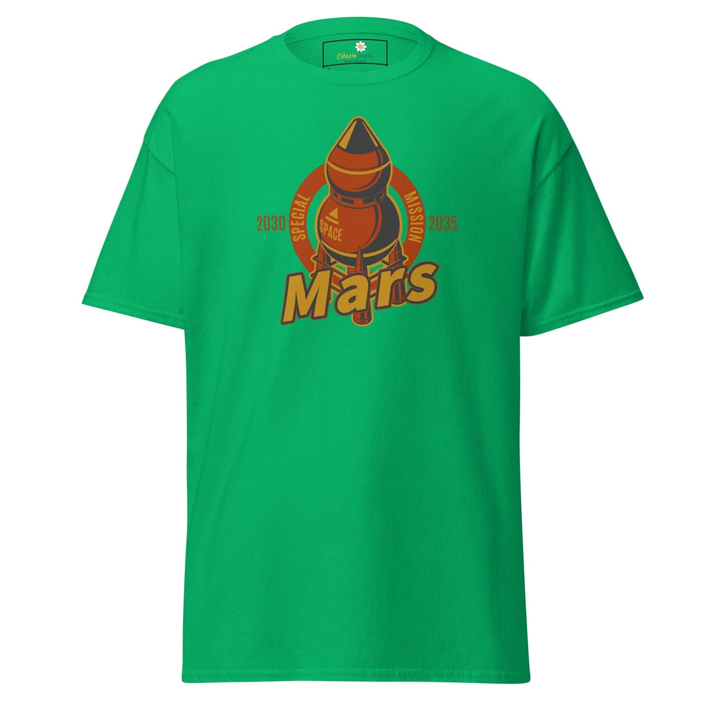 Unisex classic t-shirt - SPACE MARS TRAVEL - REGULAR - Irish Green / S