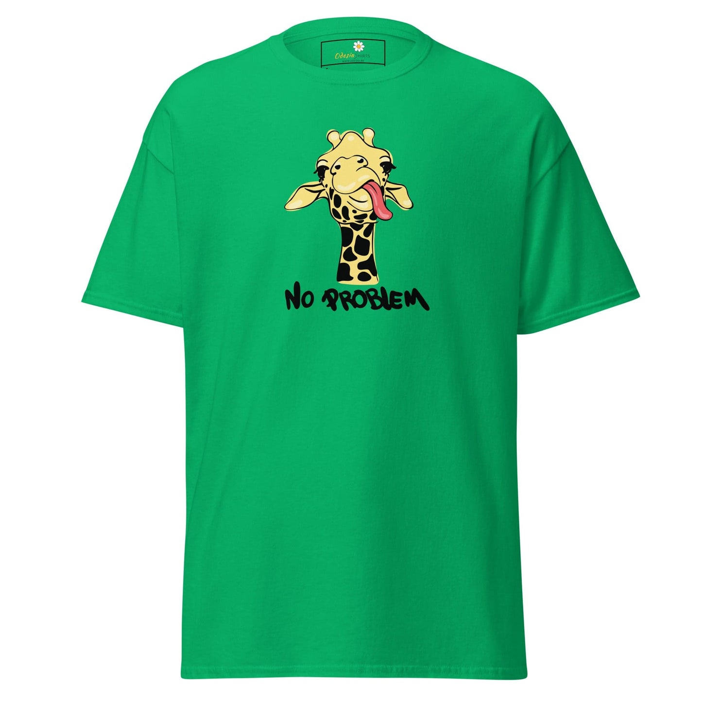 Unisex classic t-shirt - FUN GIRAF NO PROBLEM - REGULAR - Irish Green / S