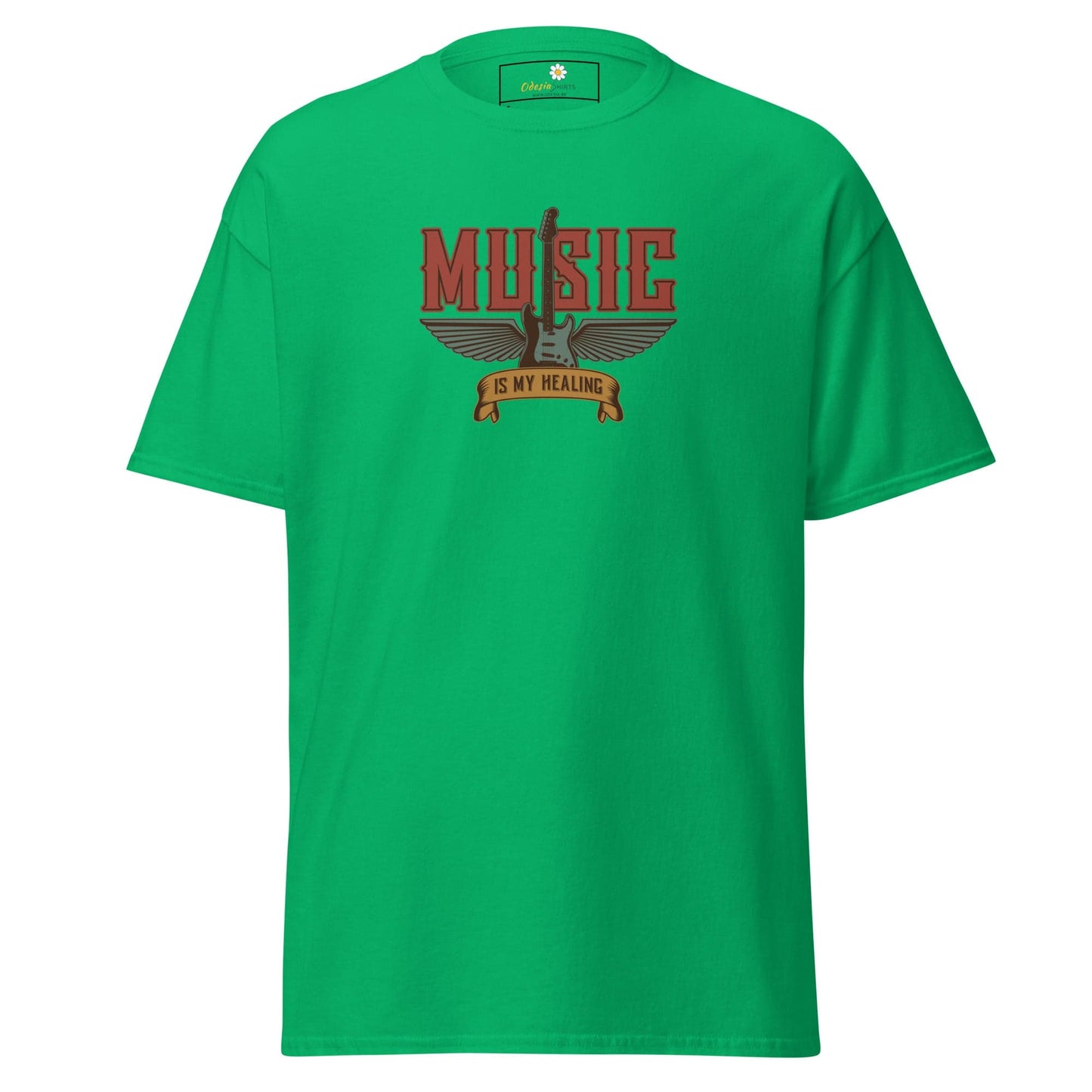 Unisex classic t-shirt - MUSIC GEAR HEALING - REGULAR - Irish Green / S