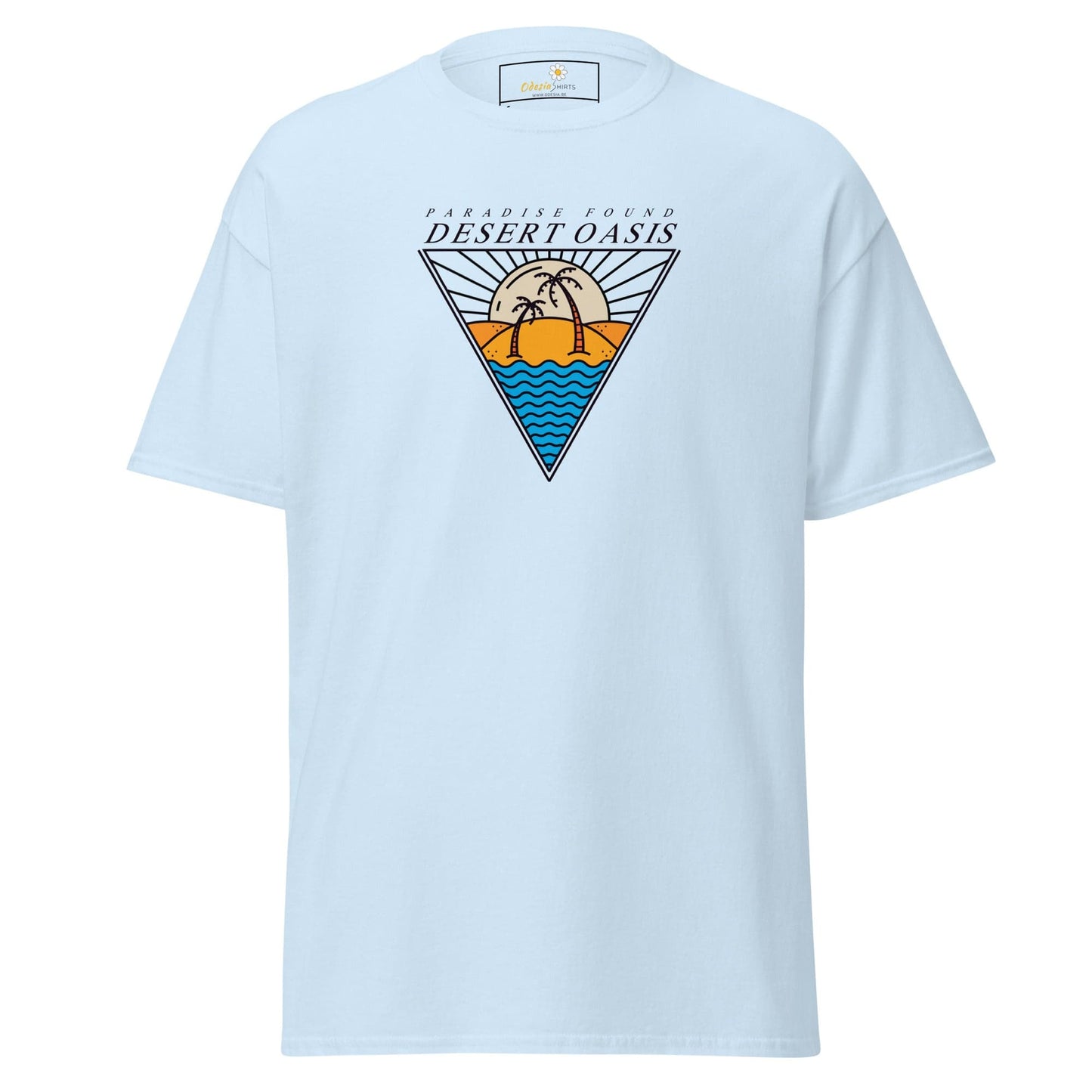Unisex classic t-shirt - SUMMER DESERT OASIS - REGULAR - Light Blue / S