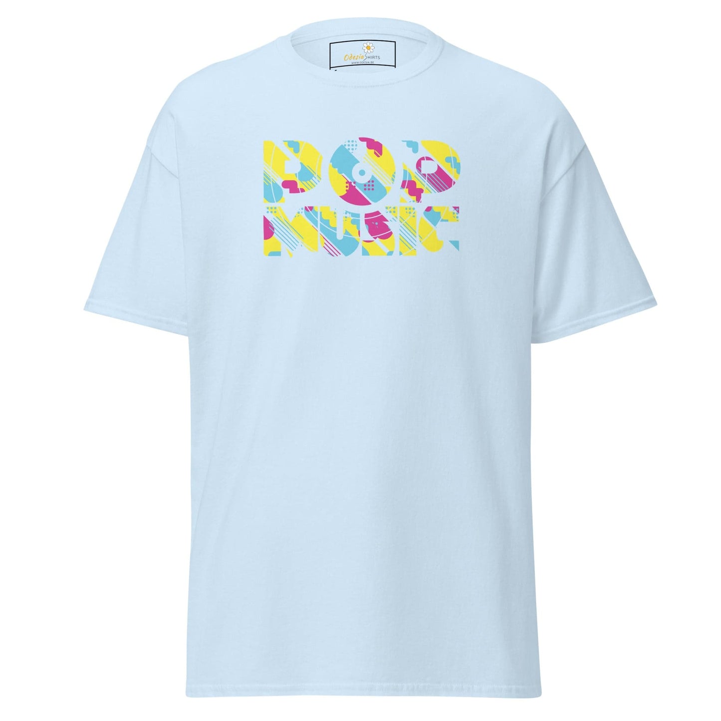 Unisex classic t-shirt - MUSIC POP VINTAGE - REGULAR - Light Blue / S