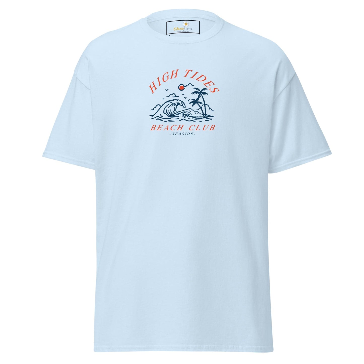Unisex classic t-shirt - SUMMER HIGH TIDES BEACH CLUB - REGULAR - Light Blue / S