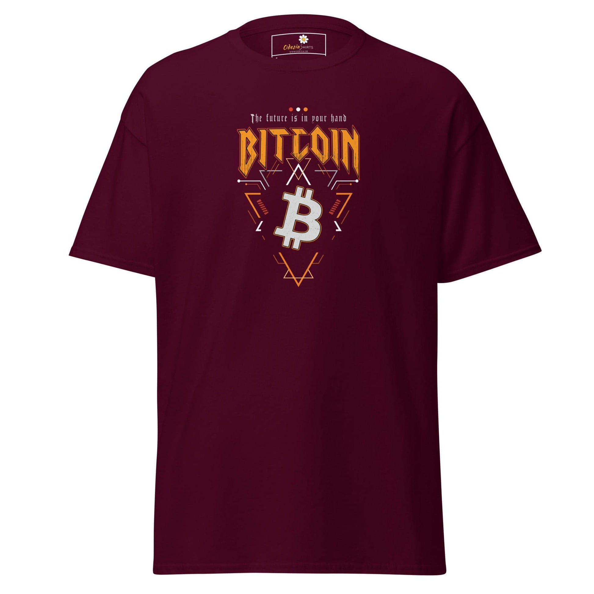 Unisex classic t-shirt - MISC BITCOIN YOUR FUTURE - REGULAR - Maroon / S