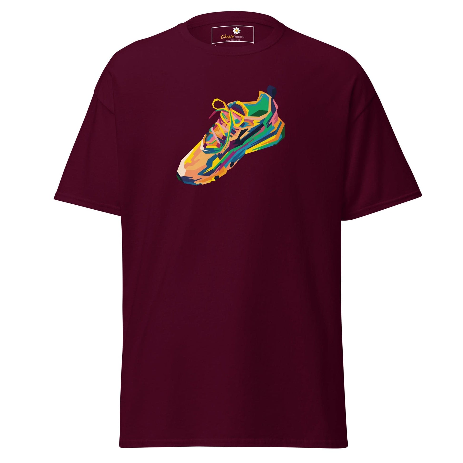Unisex classic t-shirt - MISC SNEAKER SHOE - REGULAR - Maroon / S