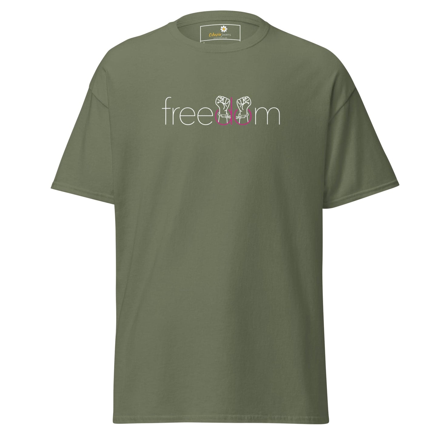 Unisex classic t-shirt - MISC FREEDOM - REGULAR - Military Green / S