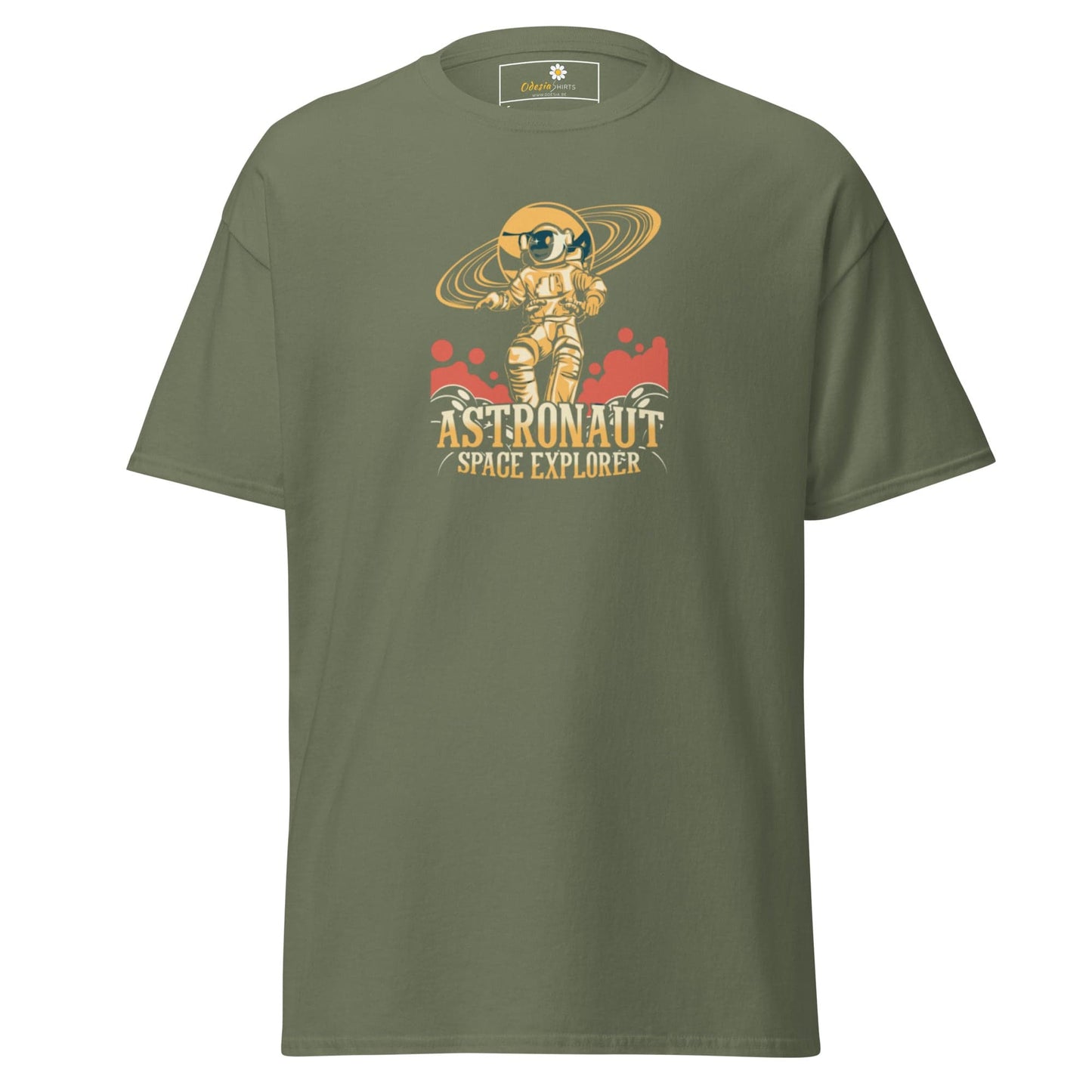 Unisex classic t-shirt - ASTRONAUT SPACE EXPLORER - REGULAR - Military Green / S
