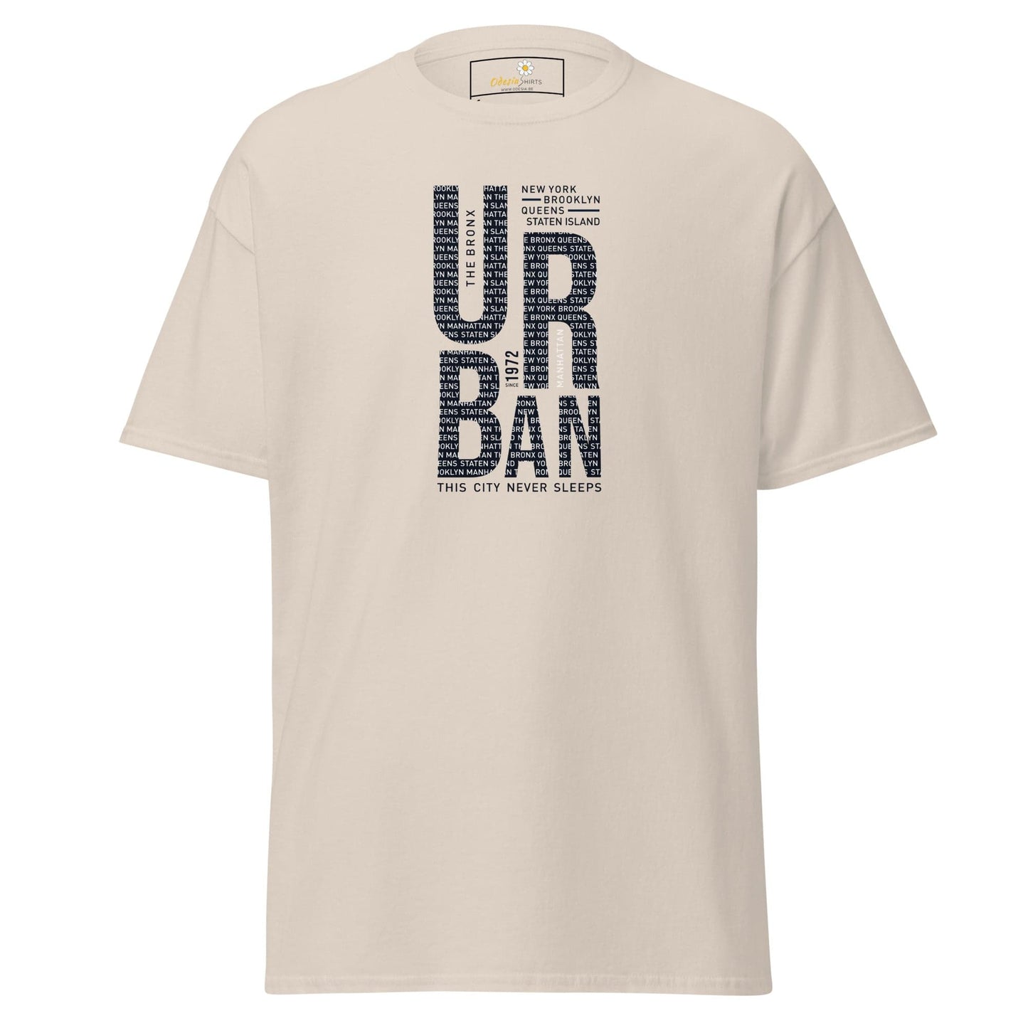 Unisex classic t-shirt - URBAN DESIGN - REGULAR - Natural / S