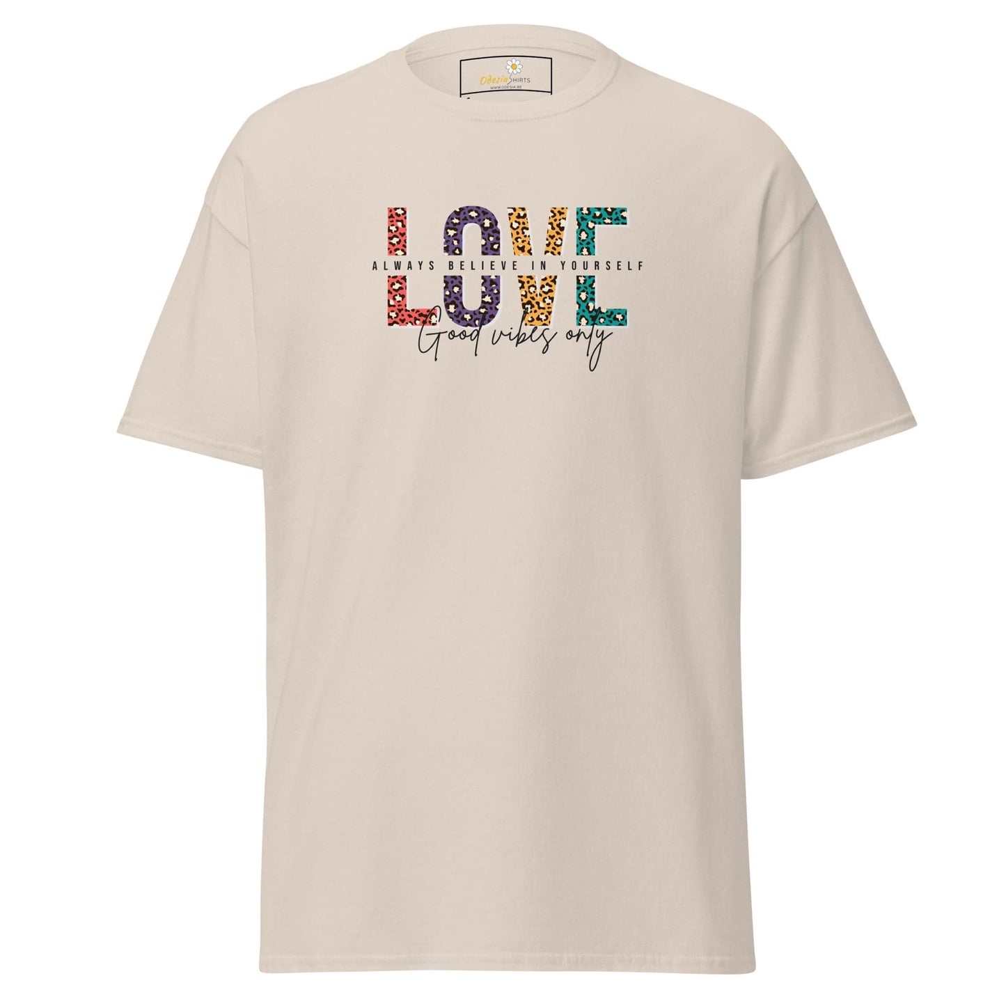 Unisex classic t-shirt - TEXT LOVE YOURSELF - REGULAR - Natural / S