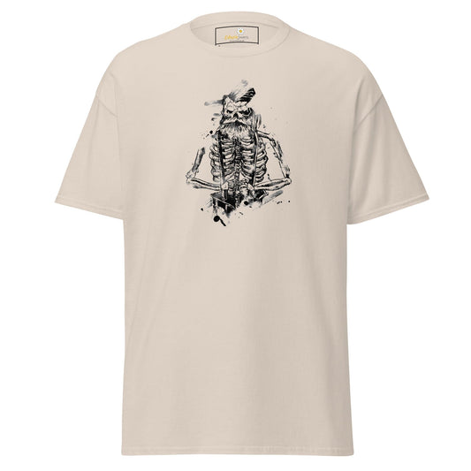 Unisex classic t-shirt - SKULL OLD GUY - REGULAR - Natural / S