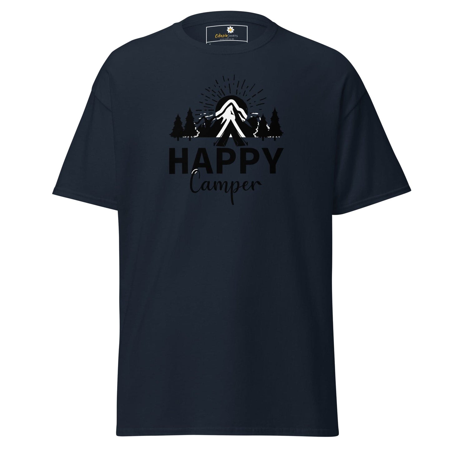 Dark blue T-shirt displayed in T-SHIRT DESIGN TEE for Man and Woman, available in sizes S to XL