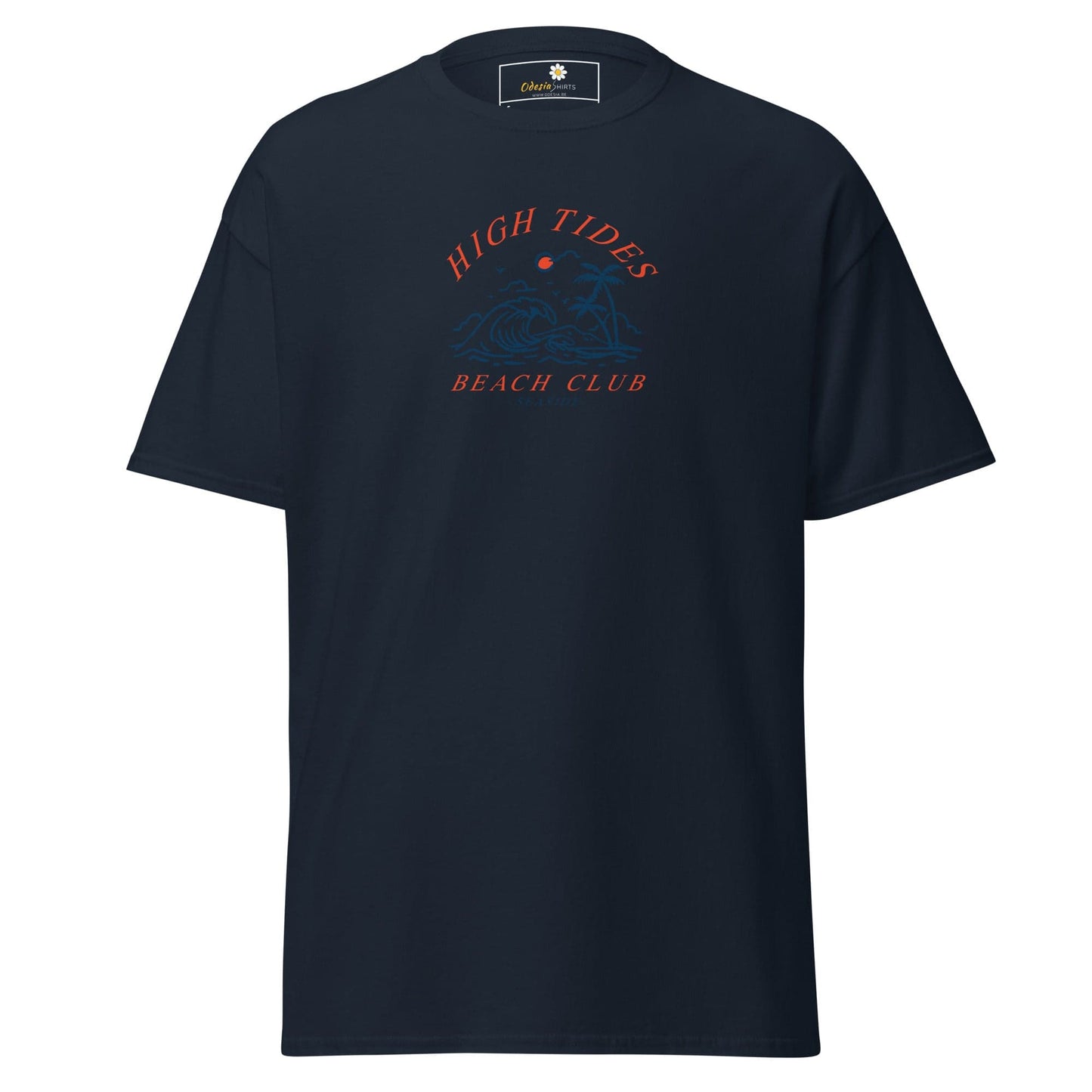 Unisex classic t-shirt - SUMMER HIGH TIDES BEACH CLUB - REGULAR - Navy / S