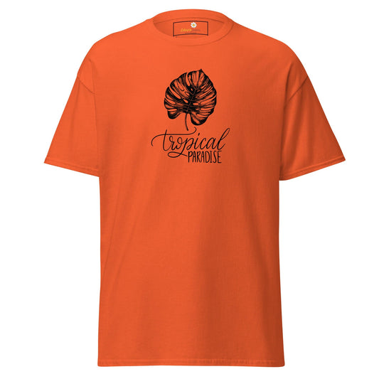 Unisex classic t-shirt - NATURE TROPICAL PARADISE - REGULAR - Orange / S
