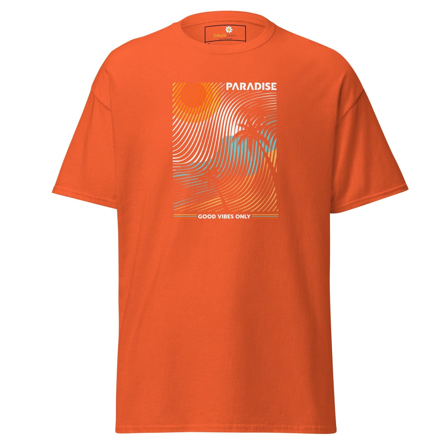 Unisex classic t-shirt - SUMMER PARADISE COLORFULL - REGULAR - Orange / S
