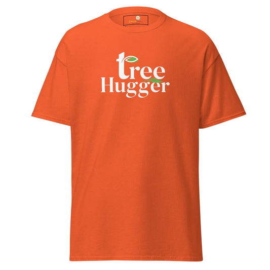 Unisex classic t-shirt - ECOLOGY TREE HUGGER - REGULAR - Orange / S