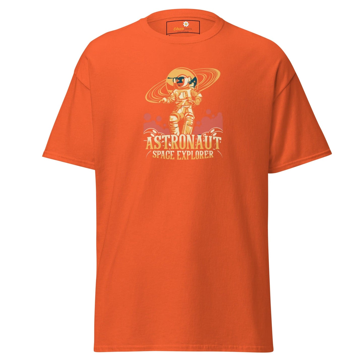 Unisex classic t-shirt - ASTRONAUT SPACE EXPLORER - REGULAR - Orange / S