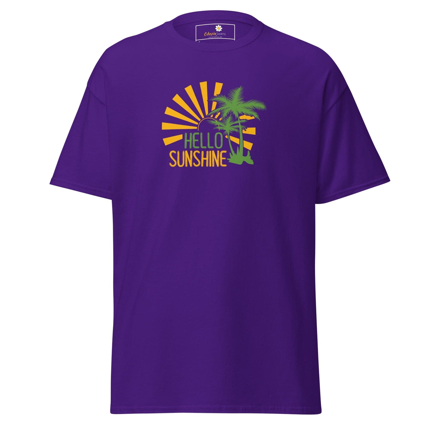 Unisex classic t-shirt - SUMMER HELLO SUNSHINE - REGULAR - Purple / S