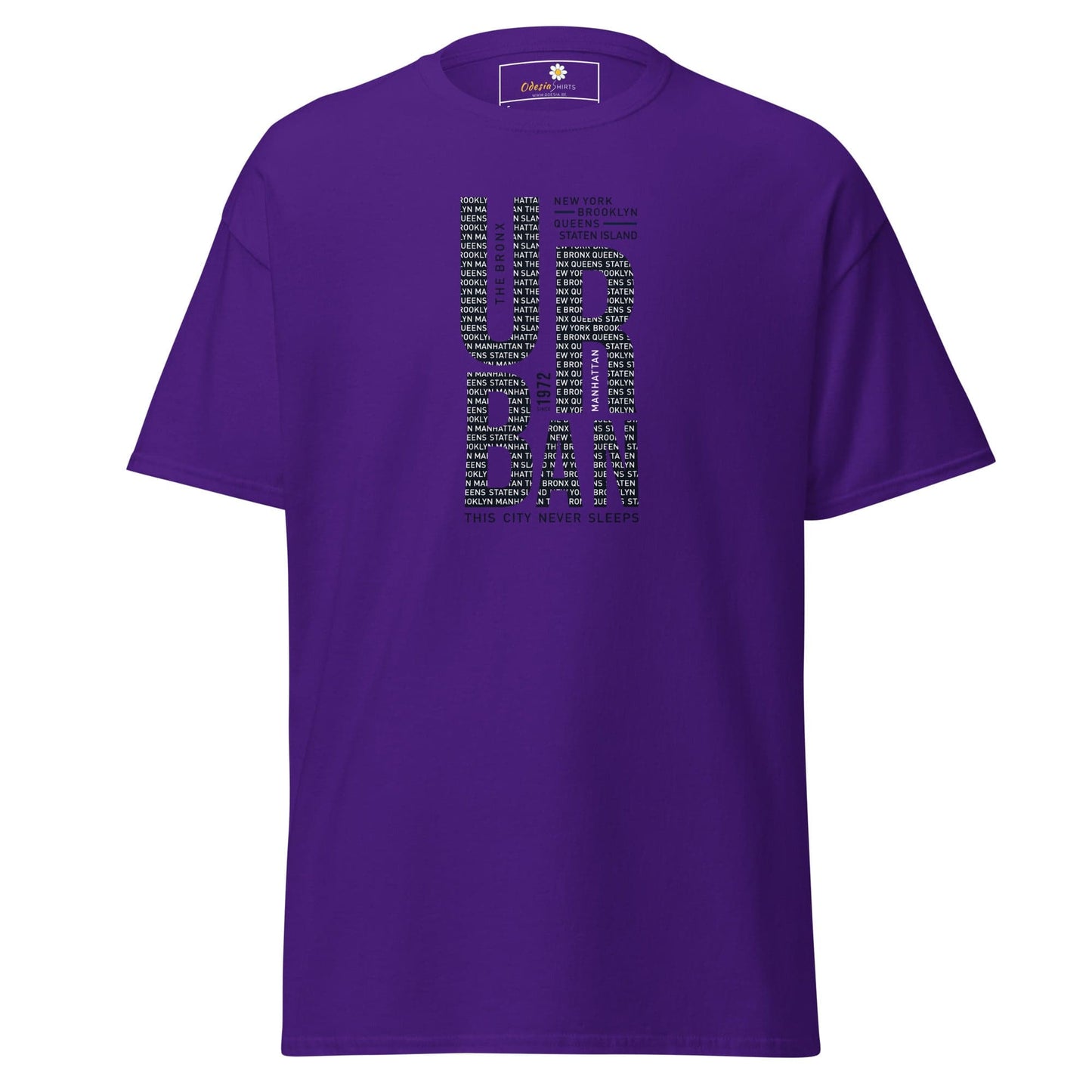 Unisex classic t-shirt - URBAN DESIGN - REGULAR - Purple / S