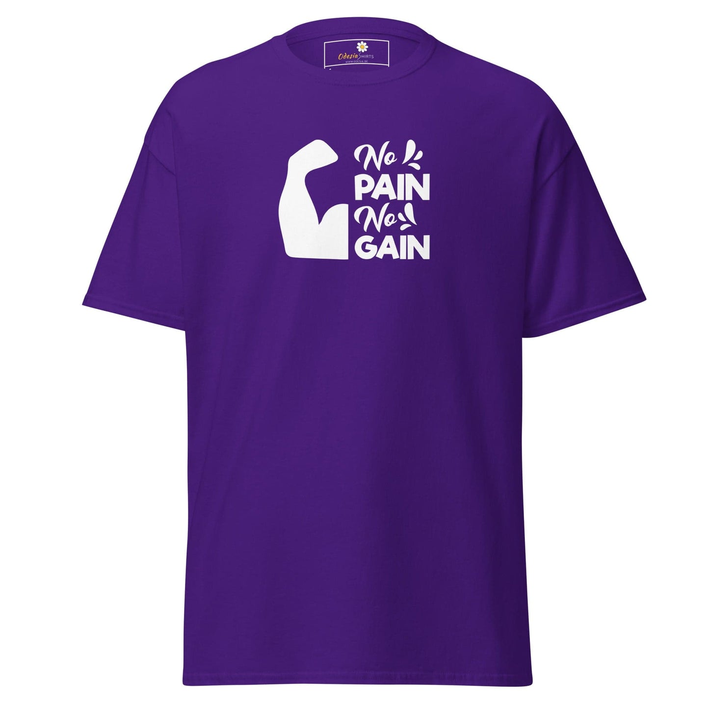 Unisex classic t-shirt - SPORT BIG MUSCLES - REGULAR - Purple / S