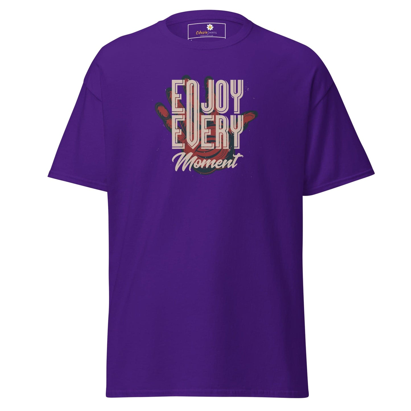Unisex classic t-shirt - FANTASY ENJOY EVERY MOMENT - REGULAR - Purple / S