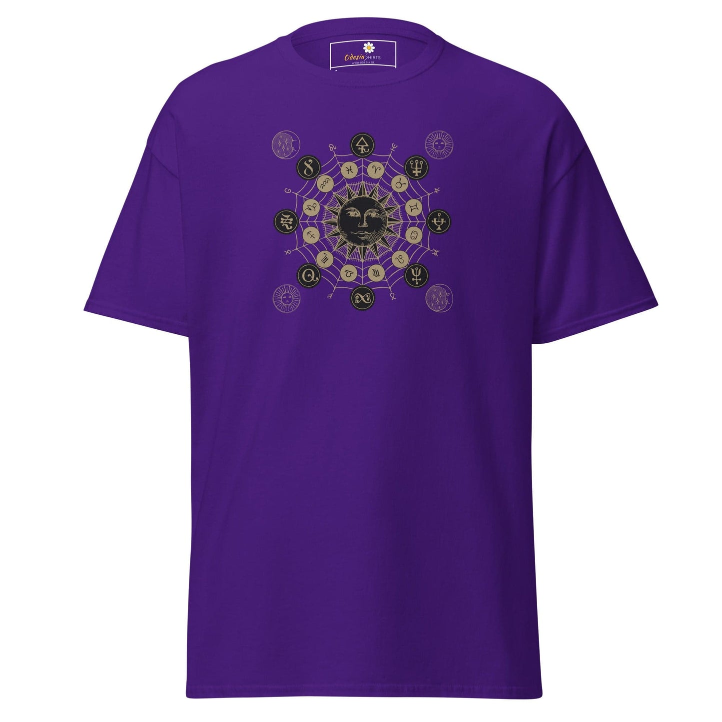 Unisex classic t-shirt - MYSTIC SUN MAGIC - REGULAR - Purple / S