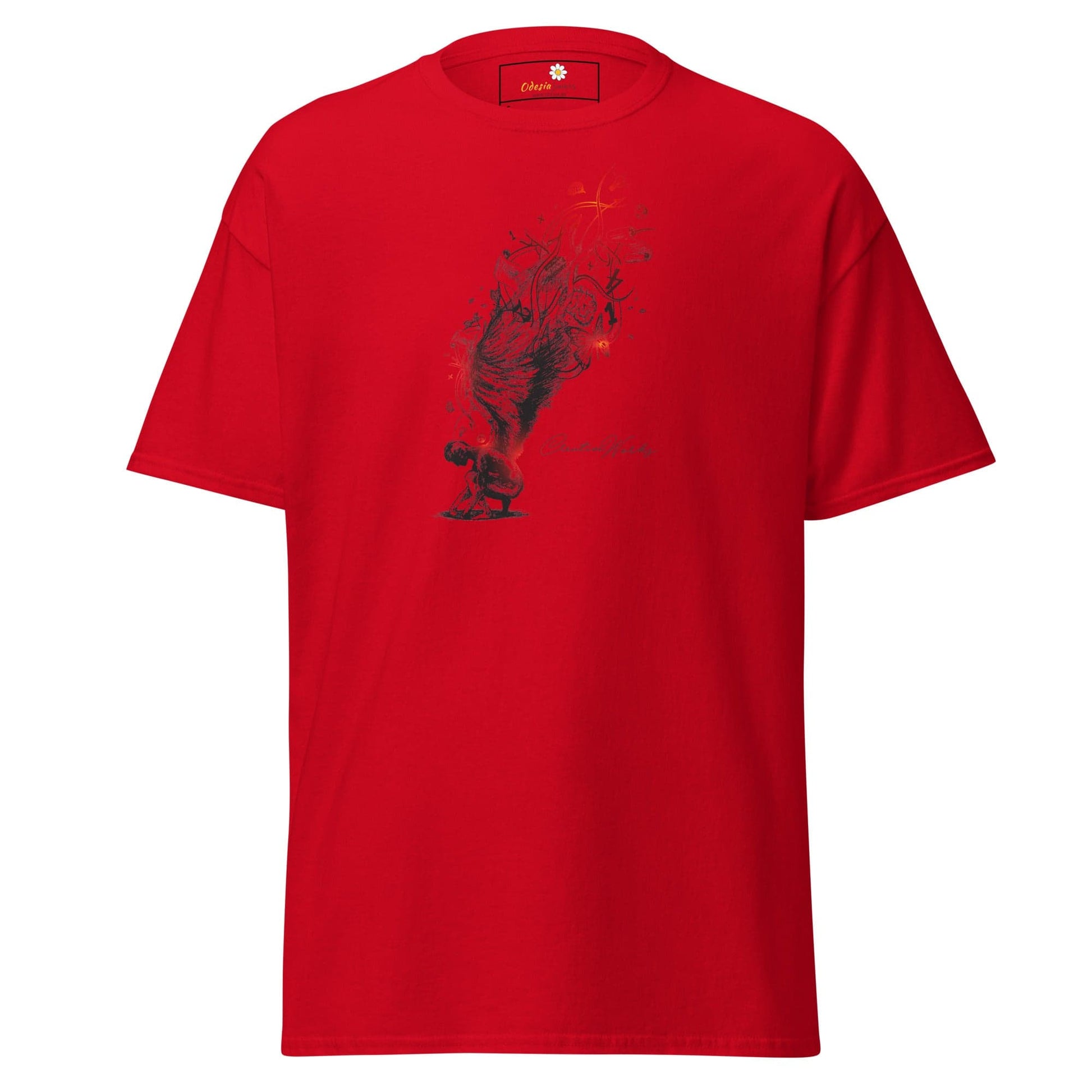 Unisex classic t-shirt - FANTASY ANGEL GLORY - REGULAR - Red / S