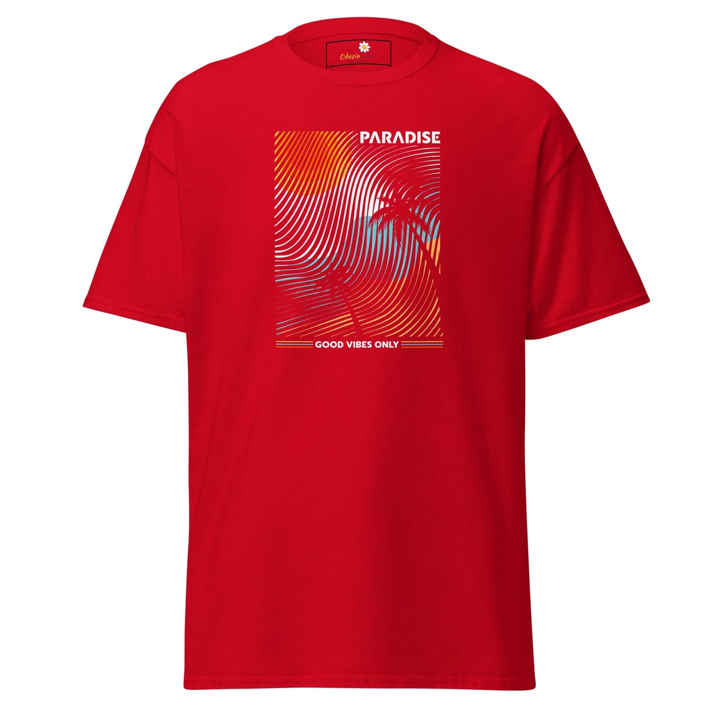 Unisex classic t-shirt - SUMMER PARADISE COLORFULL - REGULAR - Red / S
