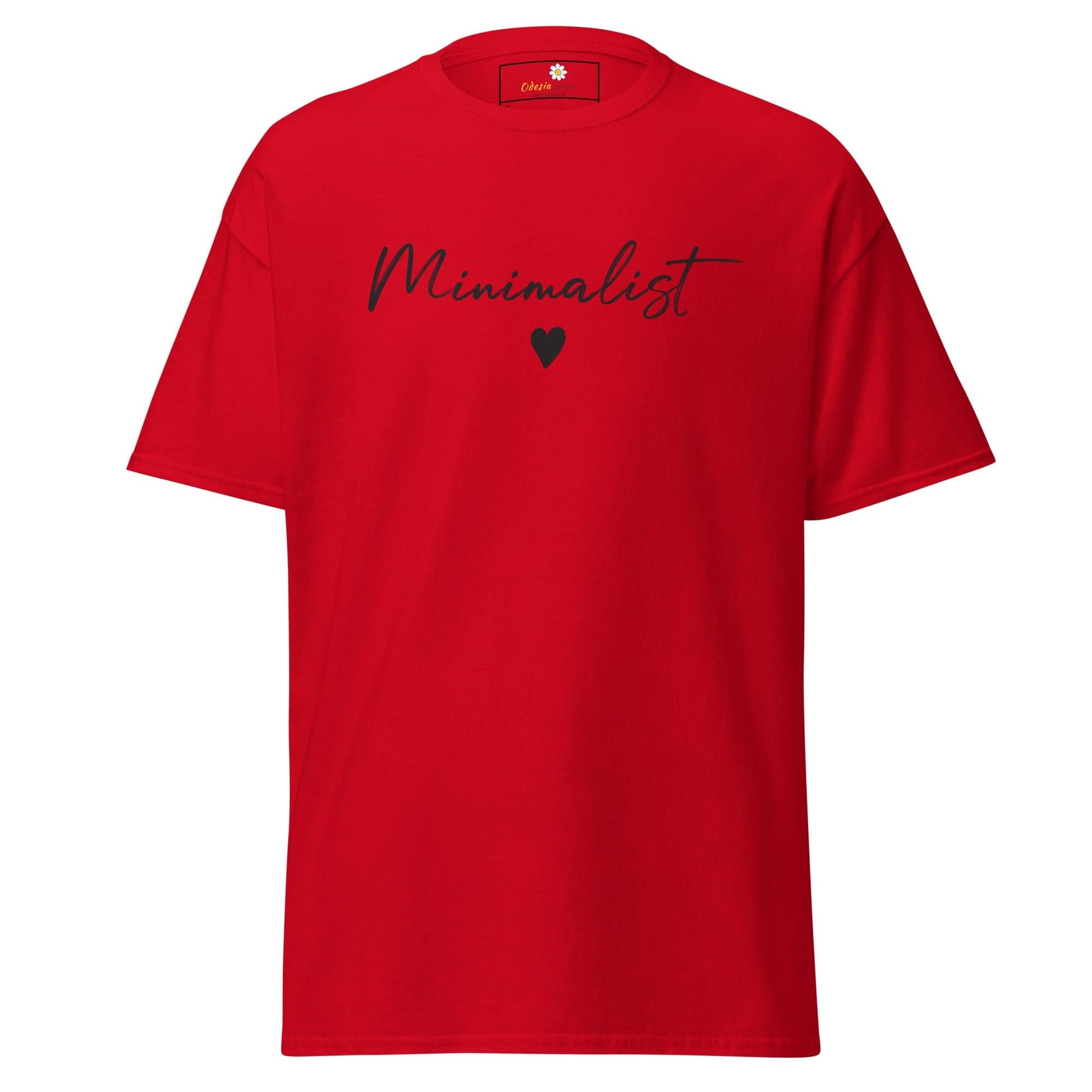 Unisex classic t-shirt - TEXT MINIMALIST - REGULAR - Red / S