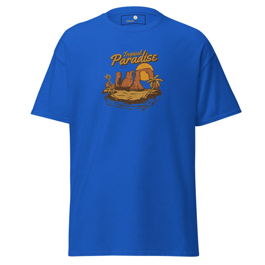 Unisex classic t-shirt - SUMMER TROPICAL PARADISE - REGULAR - Royal / S