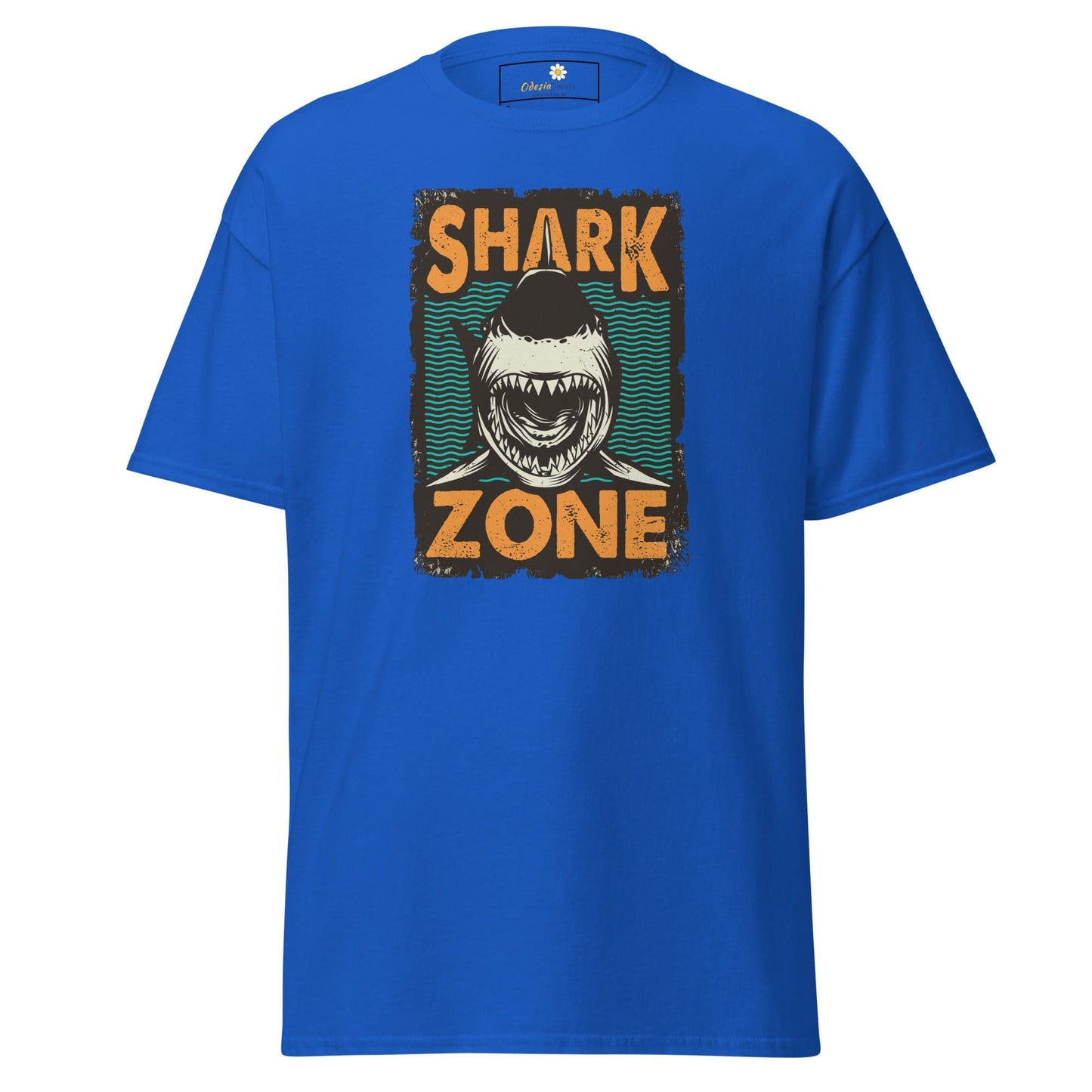 Unisex classic t-shirt - WILD LIFE SHARK ZONE - REGULAR - Royal / S
