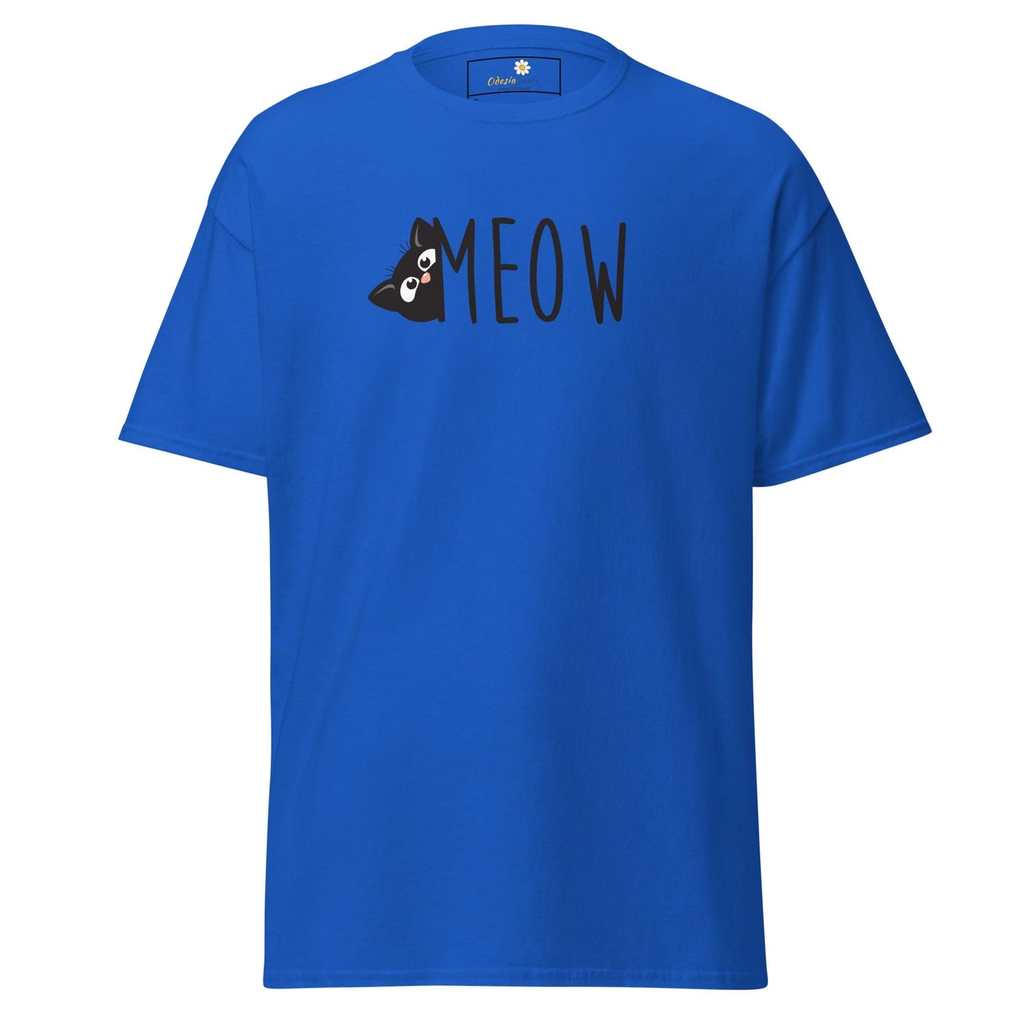 Unisex classic t-shirt - ANIMALS CAT MEOW - REGULAR - Royal / S