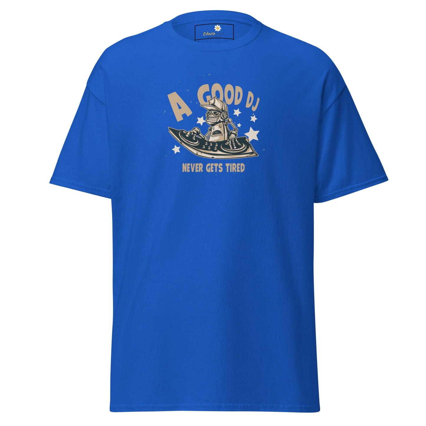 Unisex classic t-shirt - A GOOD DJ NEVER TIRED - REGULAR - Royal / S