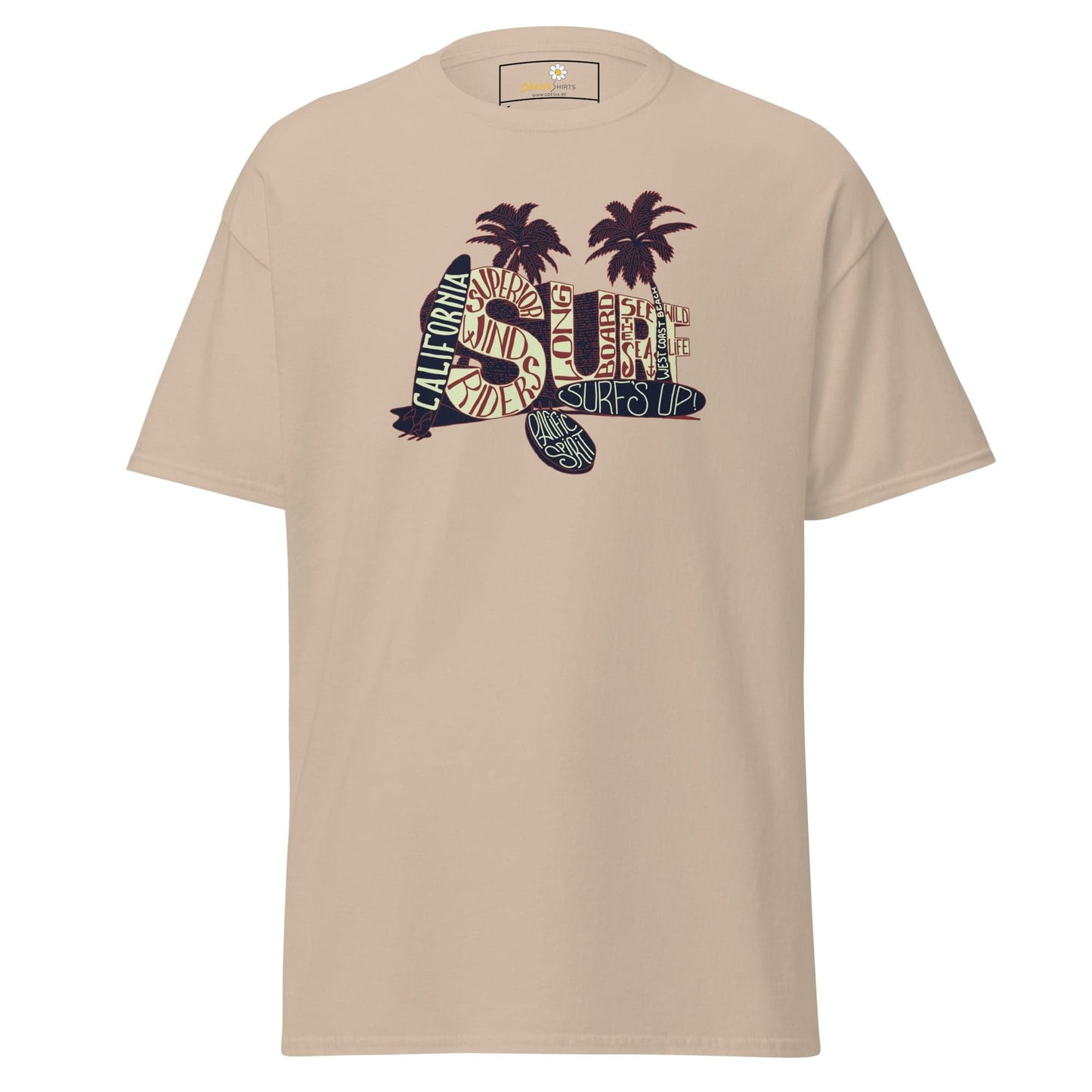 Unisex classic t-shirt - SUMMER SURF CALIFORNIA - REGULAR - Sand / S