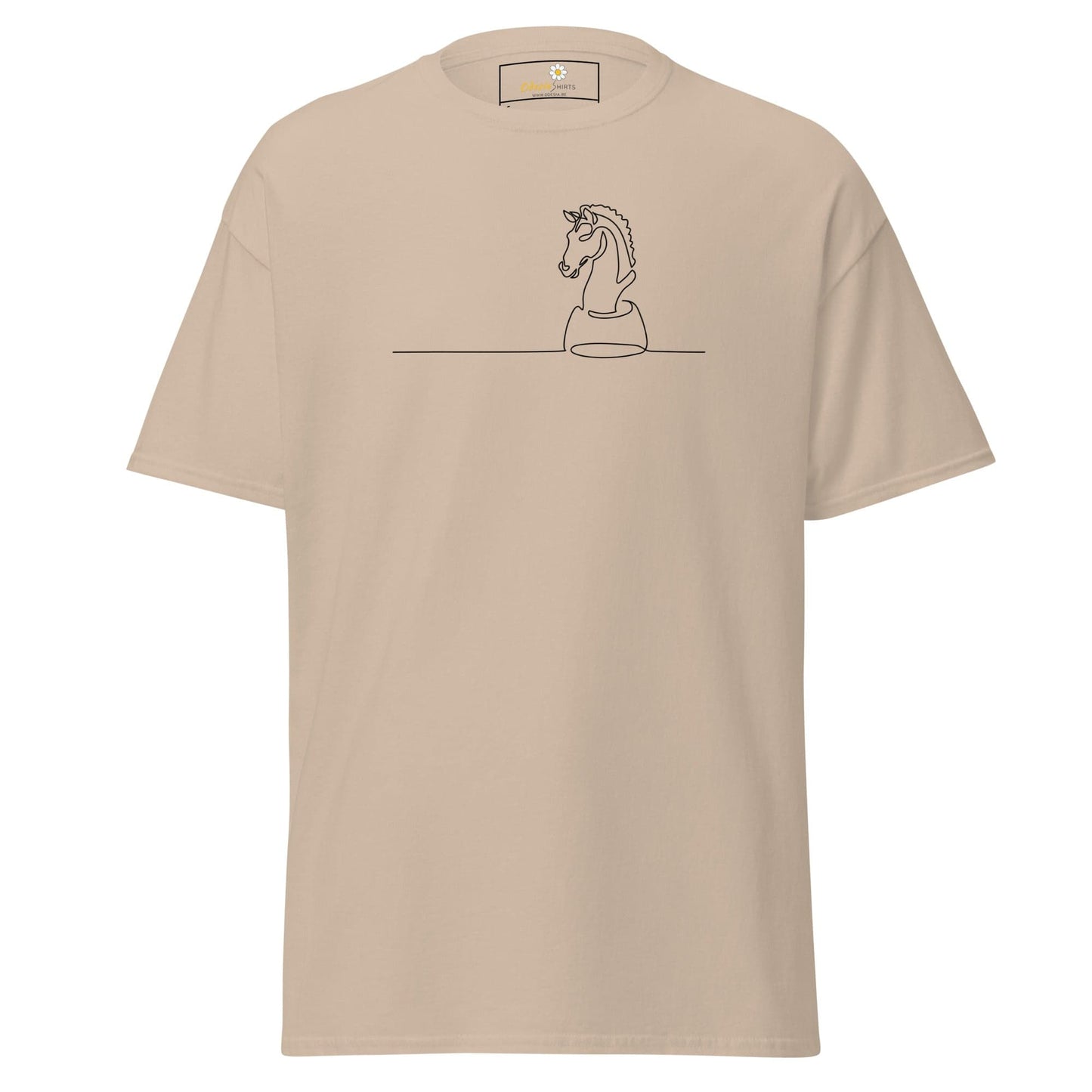 Unisex classic t-shirt - SPORT CHESS HORSE - REGULAR - Sand / S