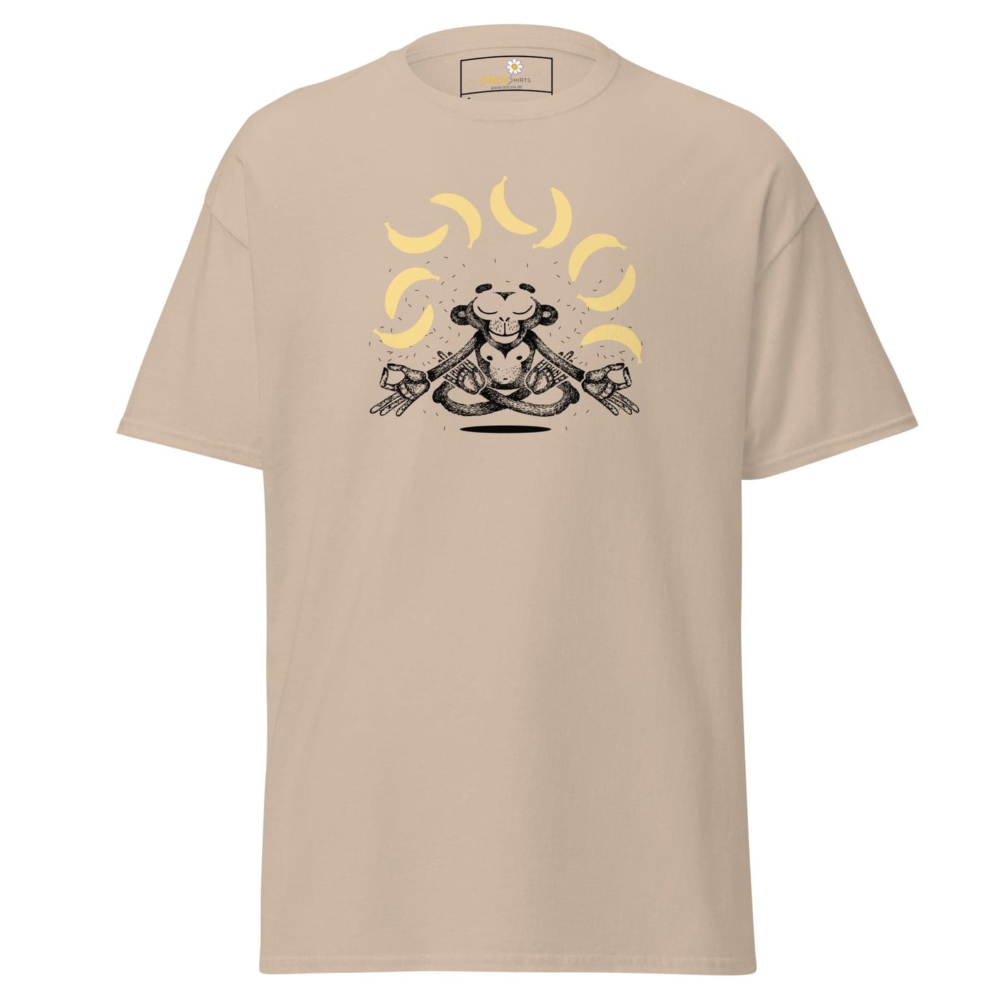 Unisex classic t-shirt - FUN MONKEY BANANA - REGULAR - Sand / S