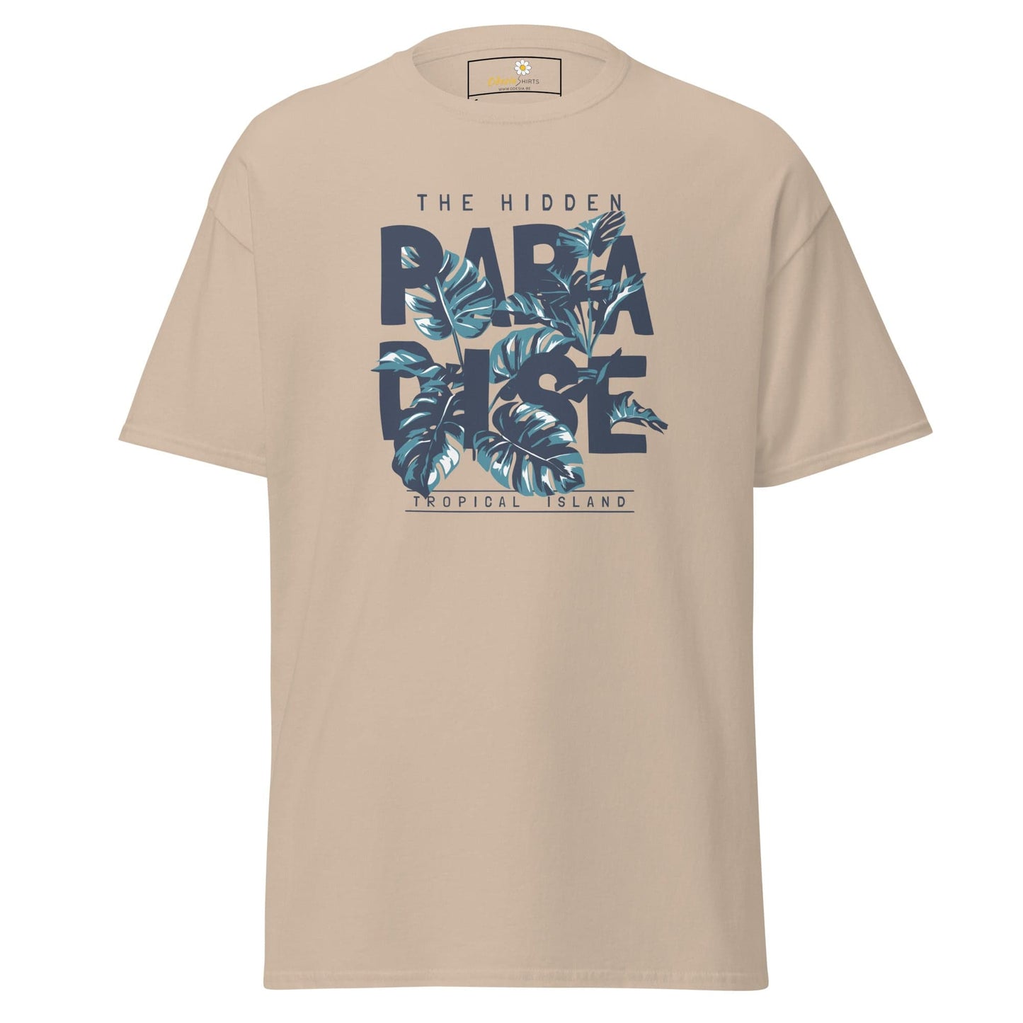 Unisex classic t-shirt - SUMMER HIDDEN PARADISE - REGULAR - Sand / S