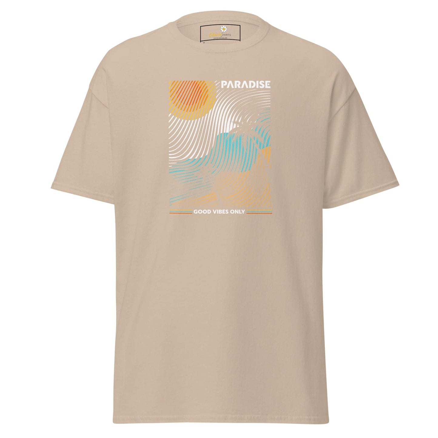 Unisex classic t-shirt - SUMMER PARADISE COLORFULL - REGULAR - Sand / S