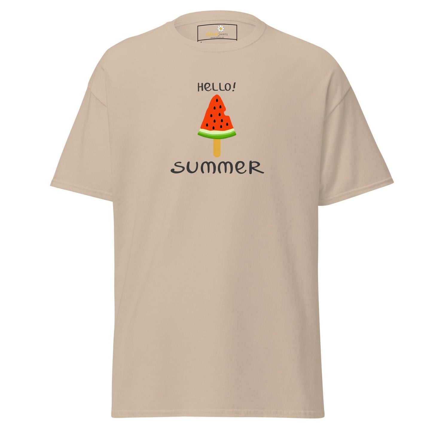 Unisex classic t-shirt - SUMMER HELLO SUMMER ICE - REGULAR - Sand / S