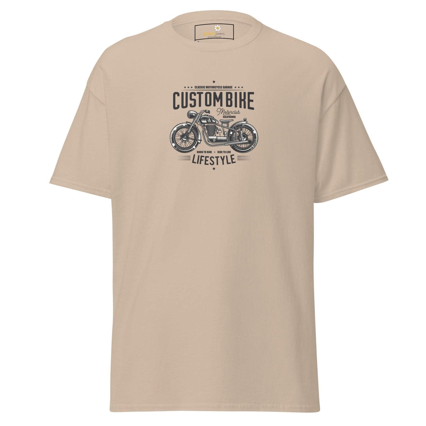 Unisex classic t-shirt - MOTOR MOTORBIKE CYCLE - REGULAR - Sand / S