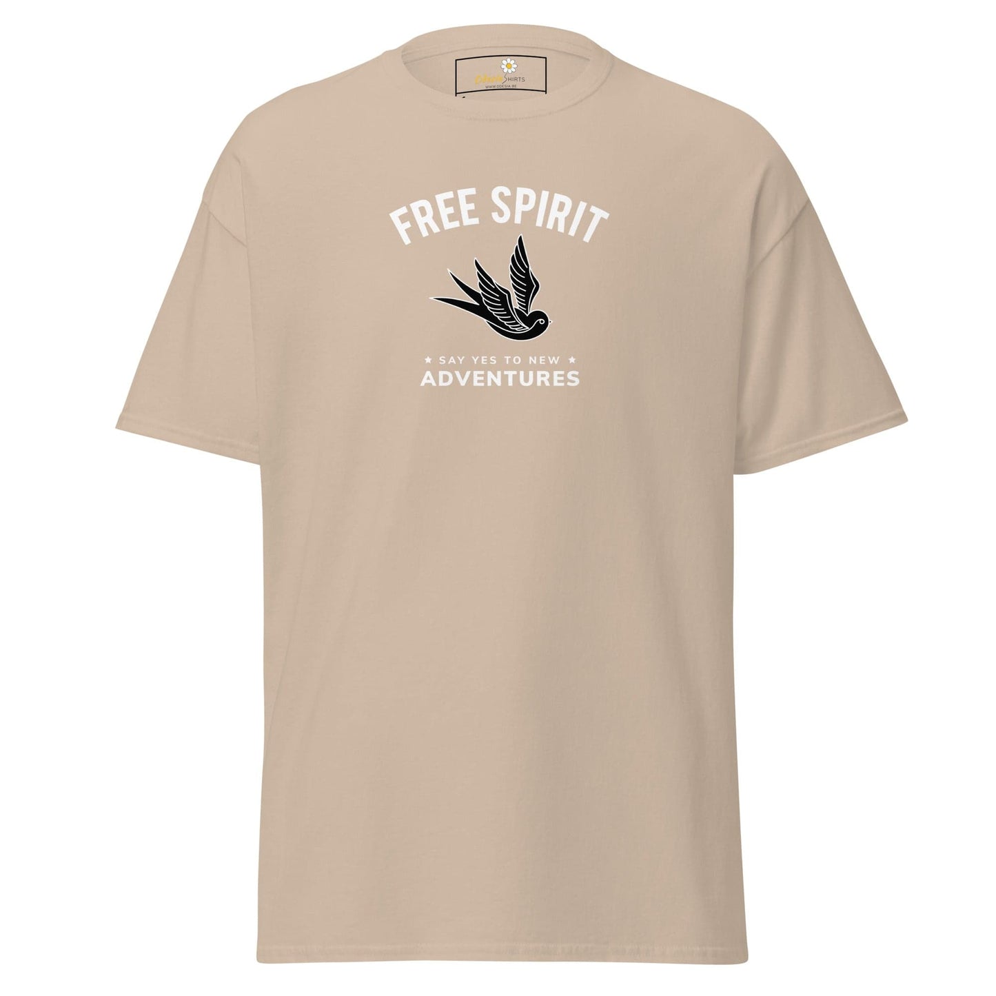 Unisex classic t-shirt - SPIRITUAL FREE SPIRIT SAY YES - REGULAR - Sand / S