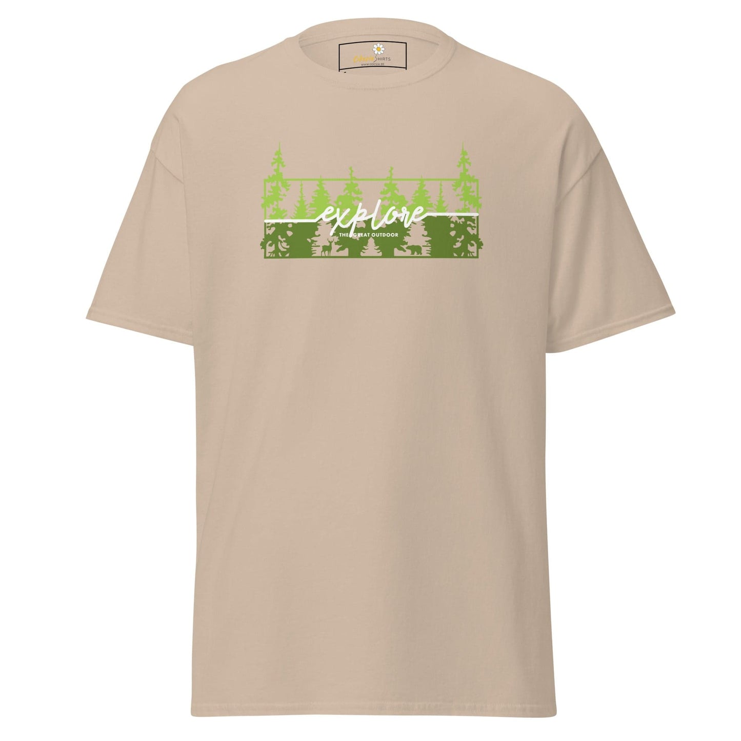 Unisex classic t-shirt - ADVENTURE EXPLORE TREES- REGULAR - Sand / S