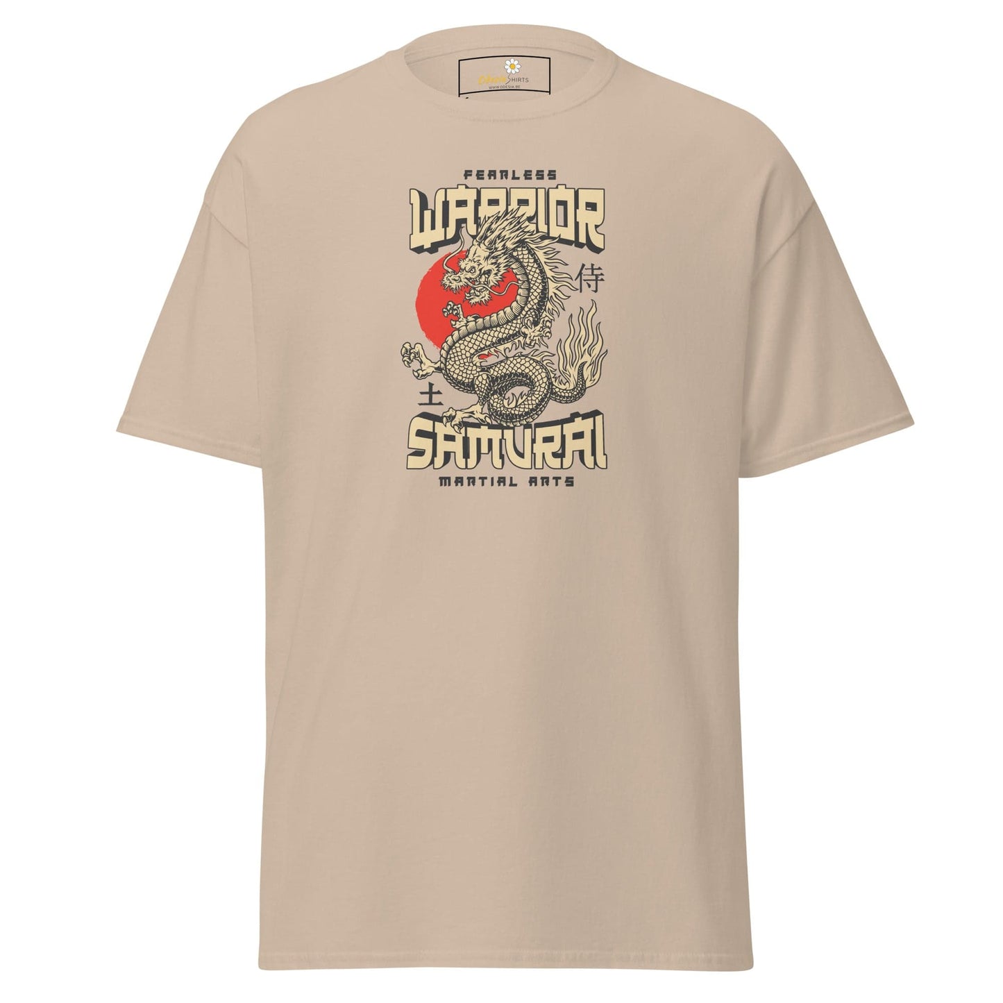 Unisex classic t-shirt - MYSTIC FEARLESS DRAGON - REGULAR - Sand / S
