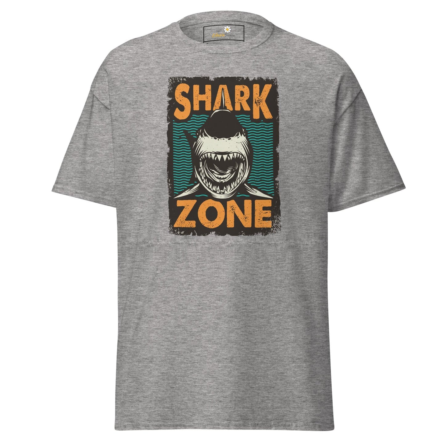 Unisex classic t-shirt - WILD LIFE SHARK ZONE - REGULAR - Sport Grey / S