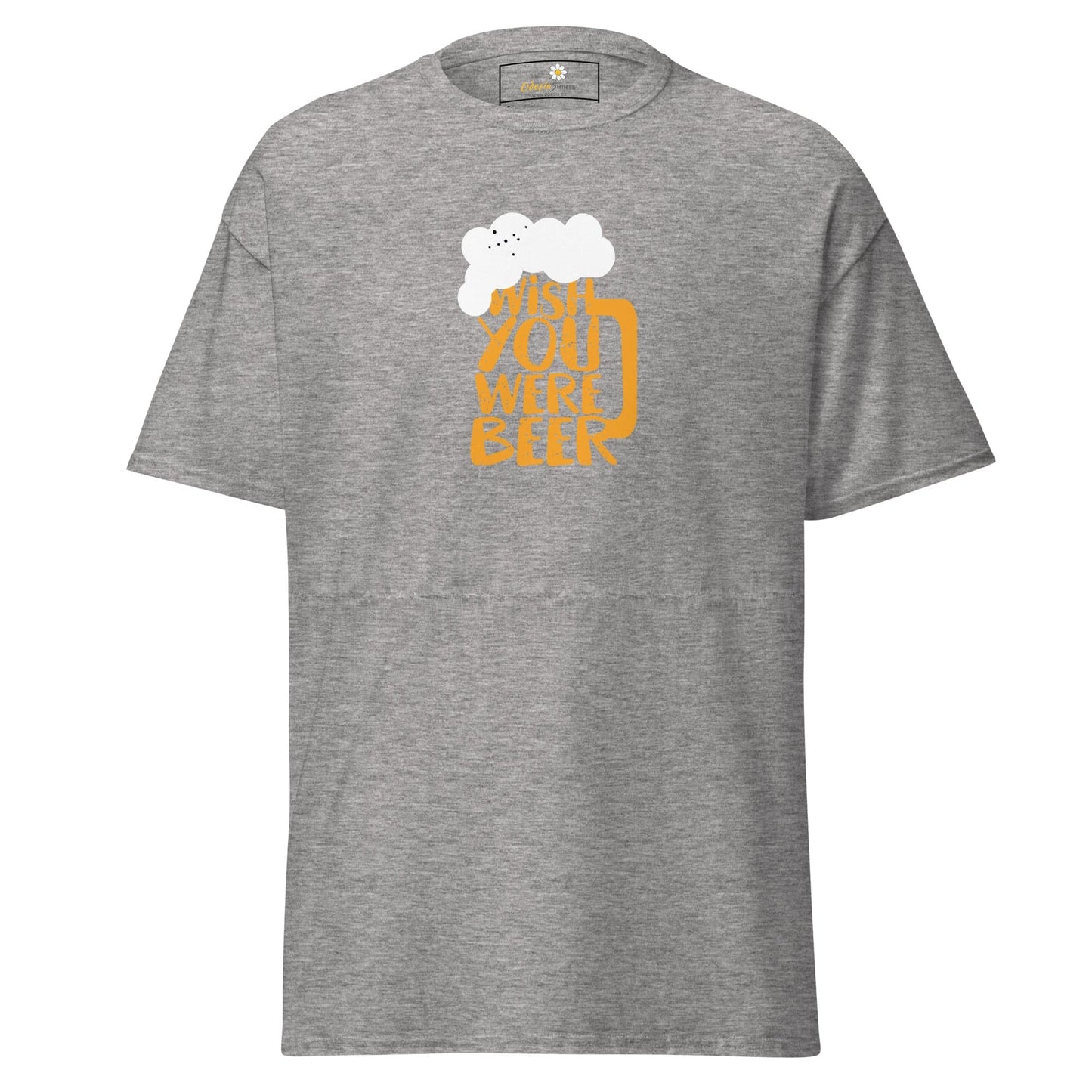 Unisex classic t-shirt - FUN WISH YOU WERE BEER - REGULAR - Sport Grey / S